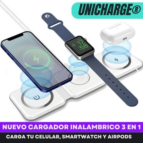 Cargador Inalámbrico 3 en 1