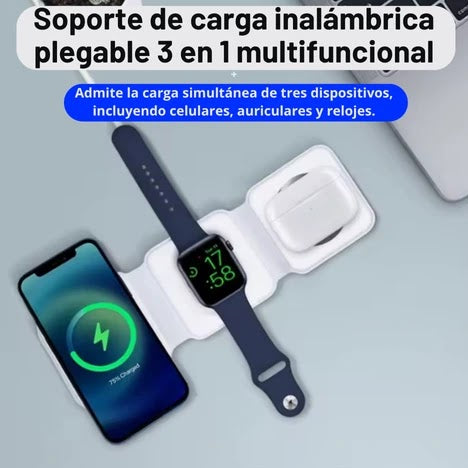 Cargador Inalámbrico 3 en 1
