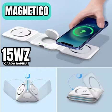 Cargador Inalámbrico 3 en 1