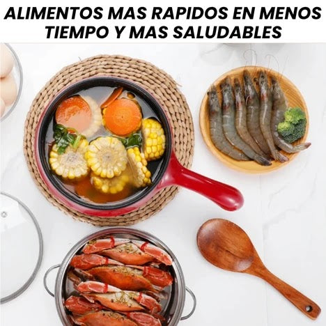 Olla vaporera 2 en 1