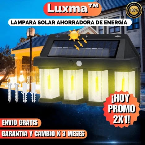 Luxma - Lampara solar PROMO 2X1