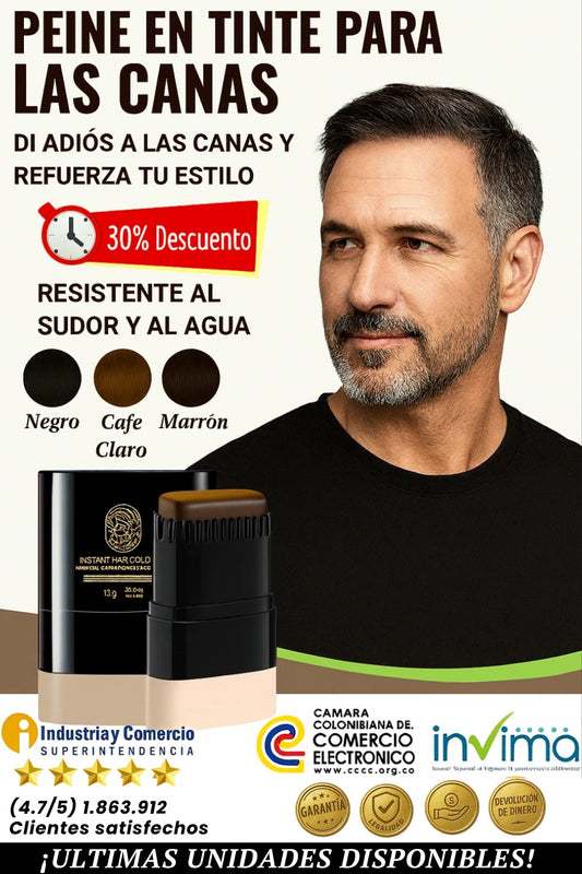 Peine en tinte para canas